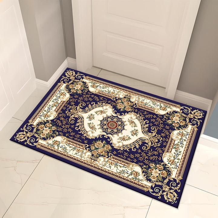 Elegant Indoor Door Mat – Classic Floral Design (60cm x 90cm)