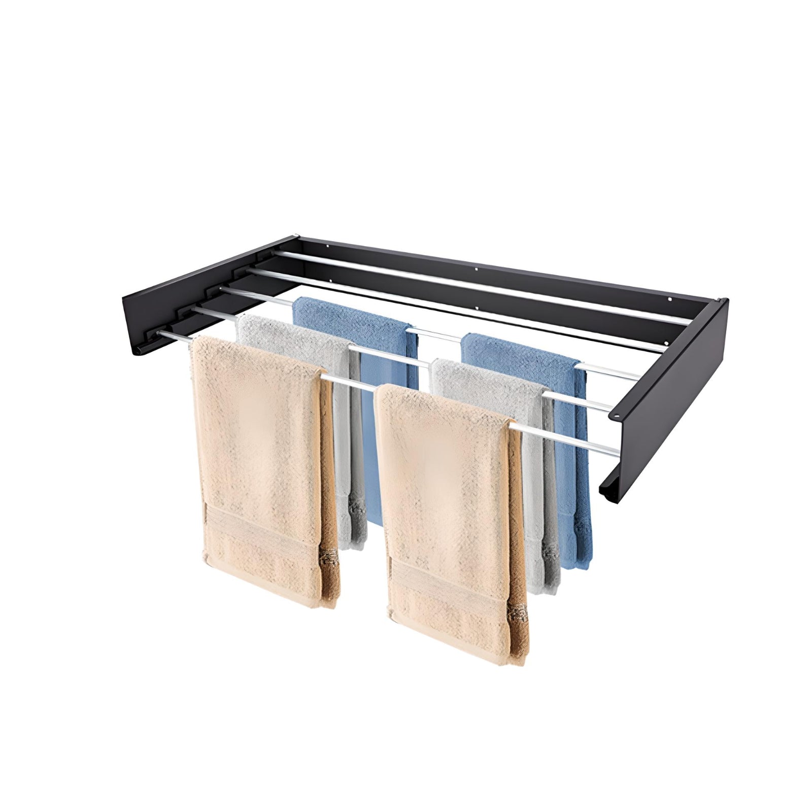 80cm/100cm Foldable Wall-Mounted Drying Rack.