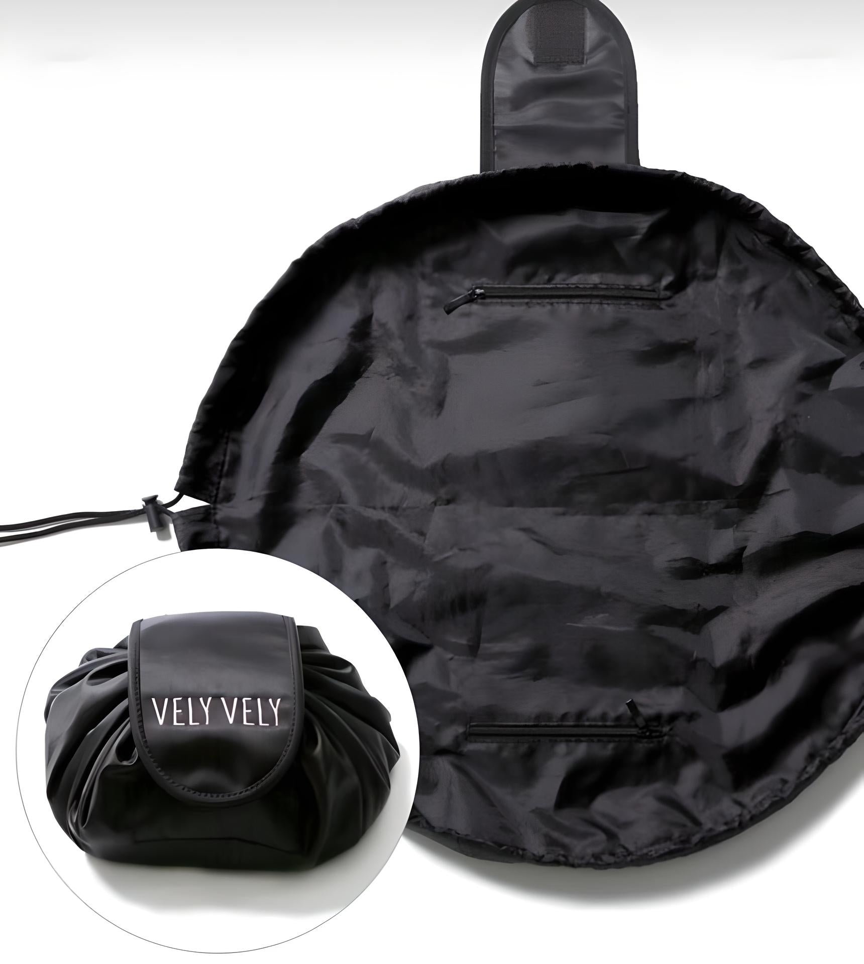 Drawstring Travel Makeup Pouch – Portable Waterproof Cosmetic Bag