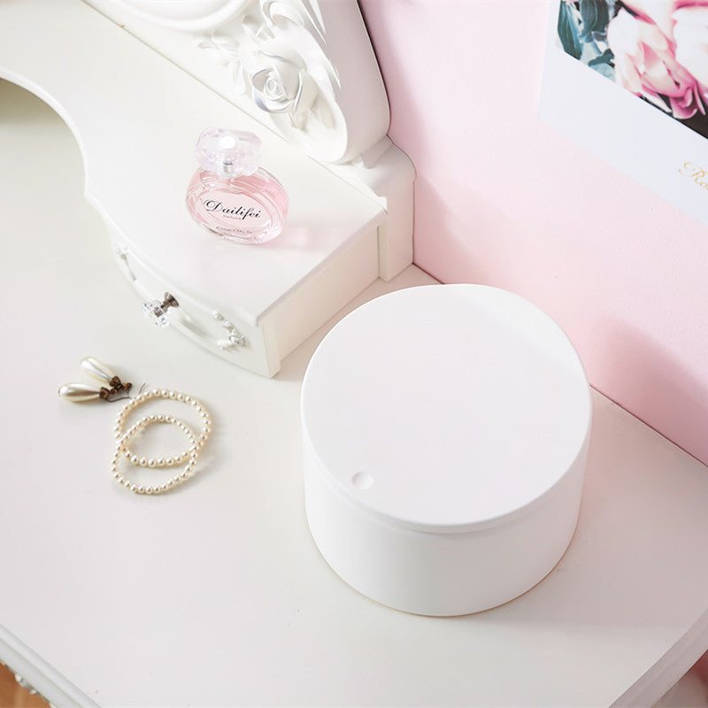 Compact Desk Rubbish Bin with Lid – Mini Trash Can & Multi-Purpose Storage Box