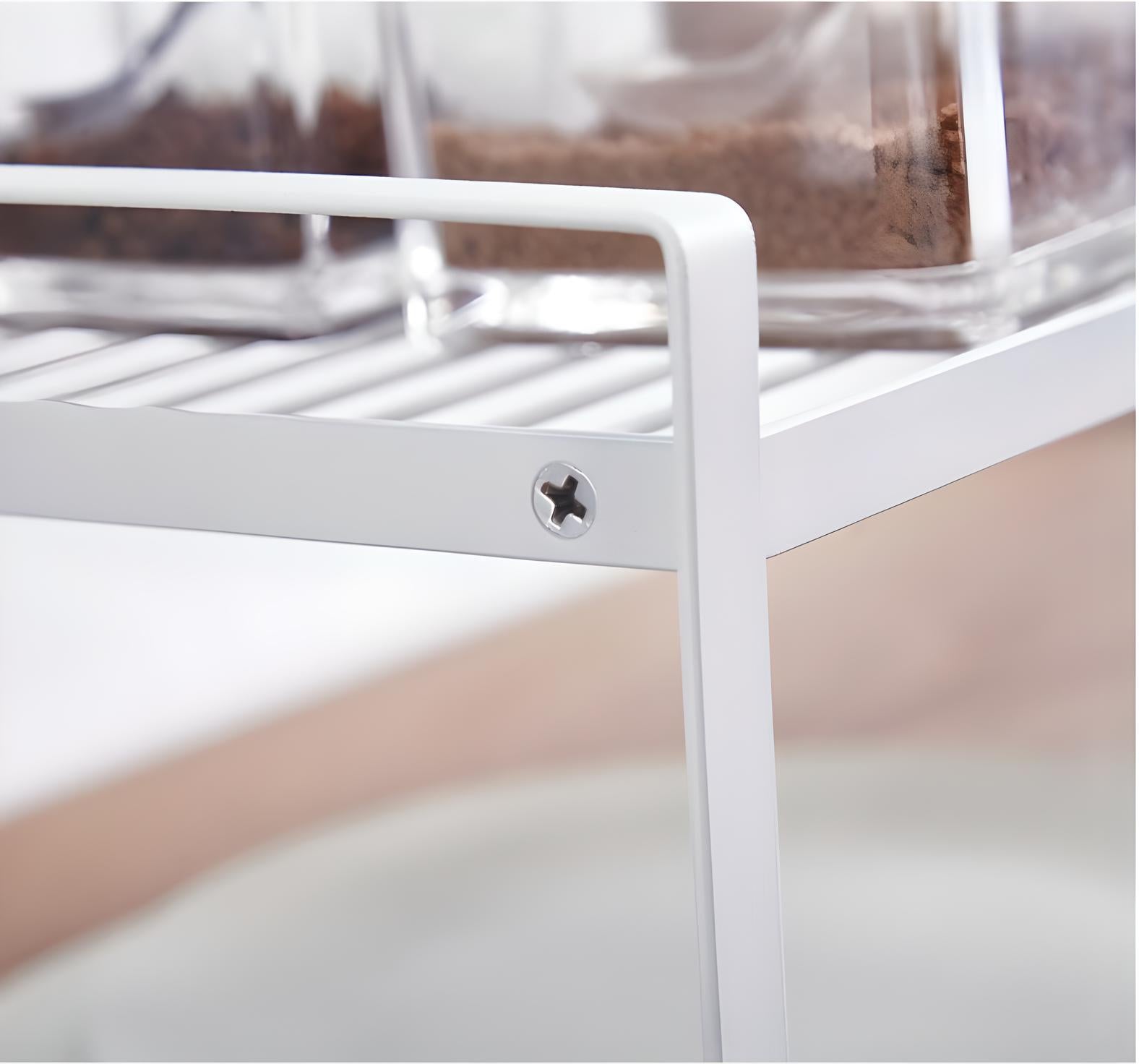 Metal Storage Shelf Organizer Rack - Space-Saving & Stylish