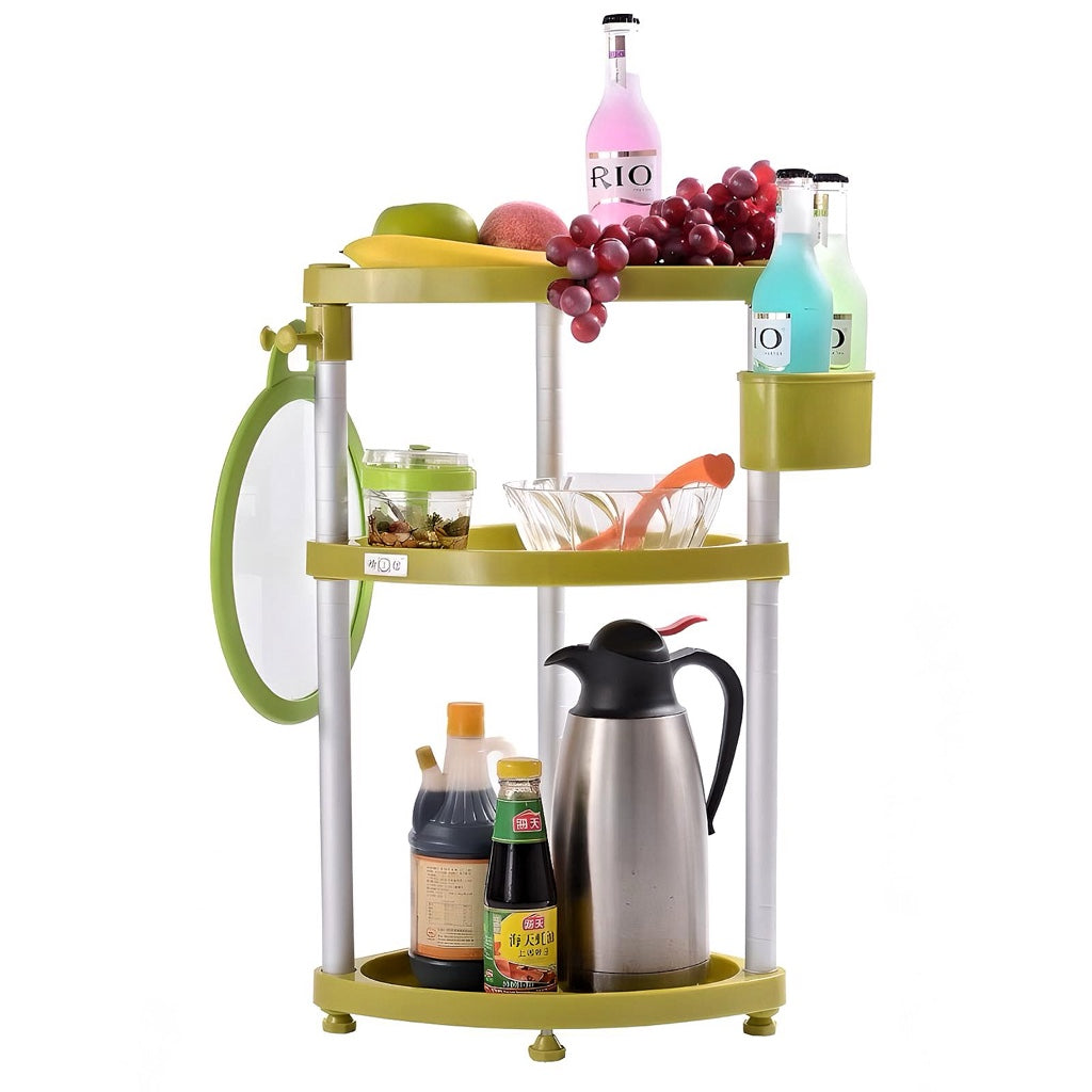 3-Tier Corner Kitchen Storage Rack – Space-Saving Organizer