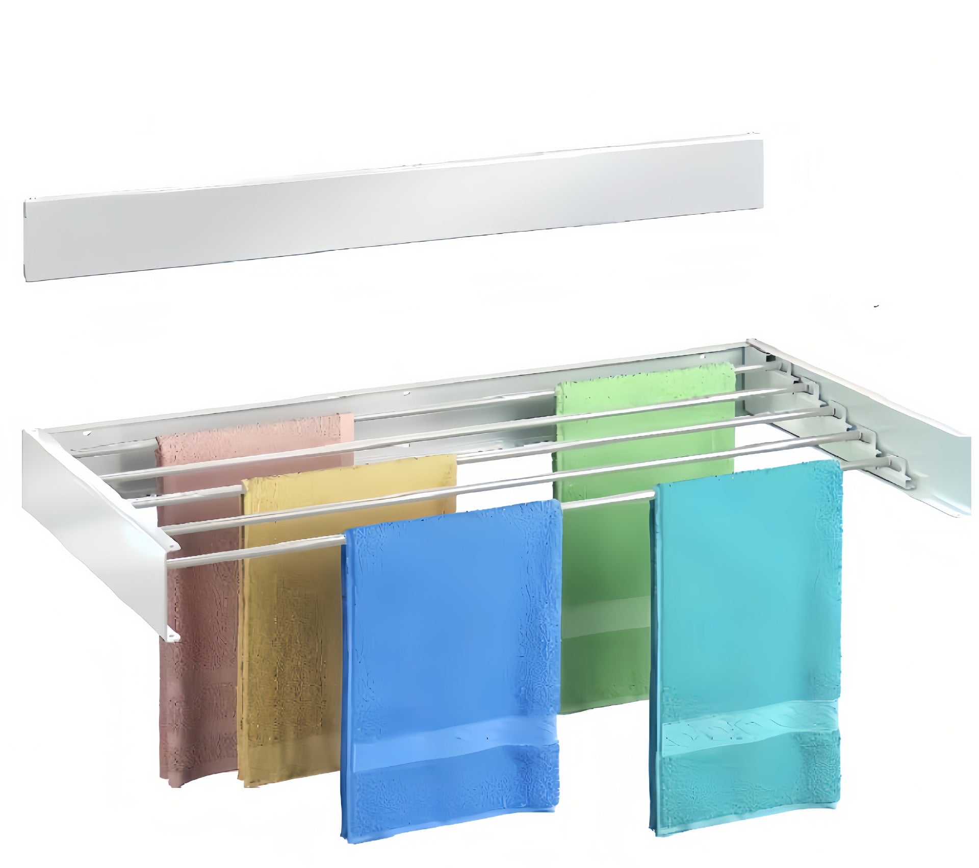 80cm/100cm Foldable Wall-Mounted Drying Rack.