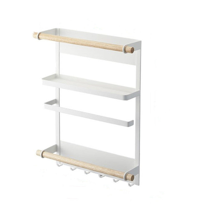 Magnetic Kitchen Storage Rack – Multi-Layer Organizer for Fridge