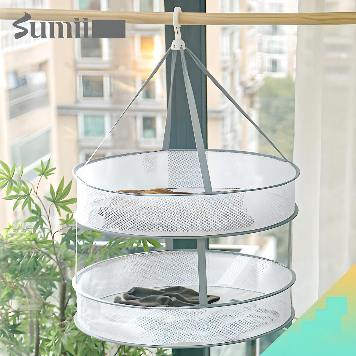 Hanging Mesh Drying Rack – Foldable Laundry Dryer for Delicates – J&J Home