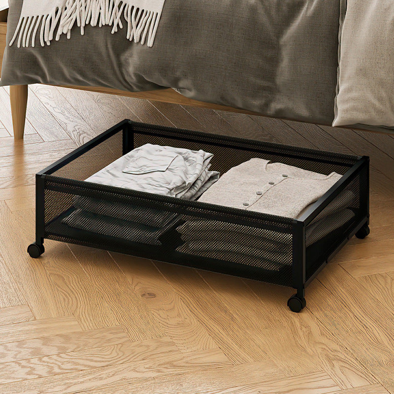 Metal Under-Bed Storage on Wheels.