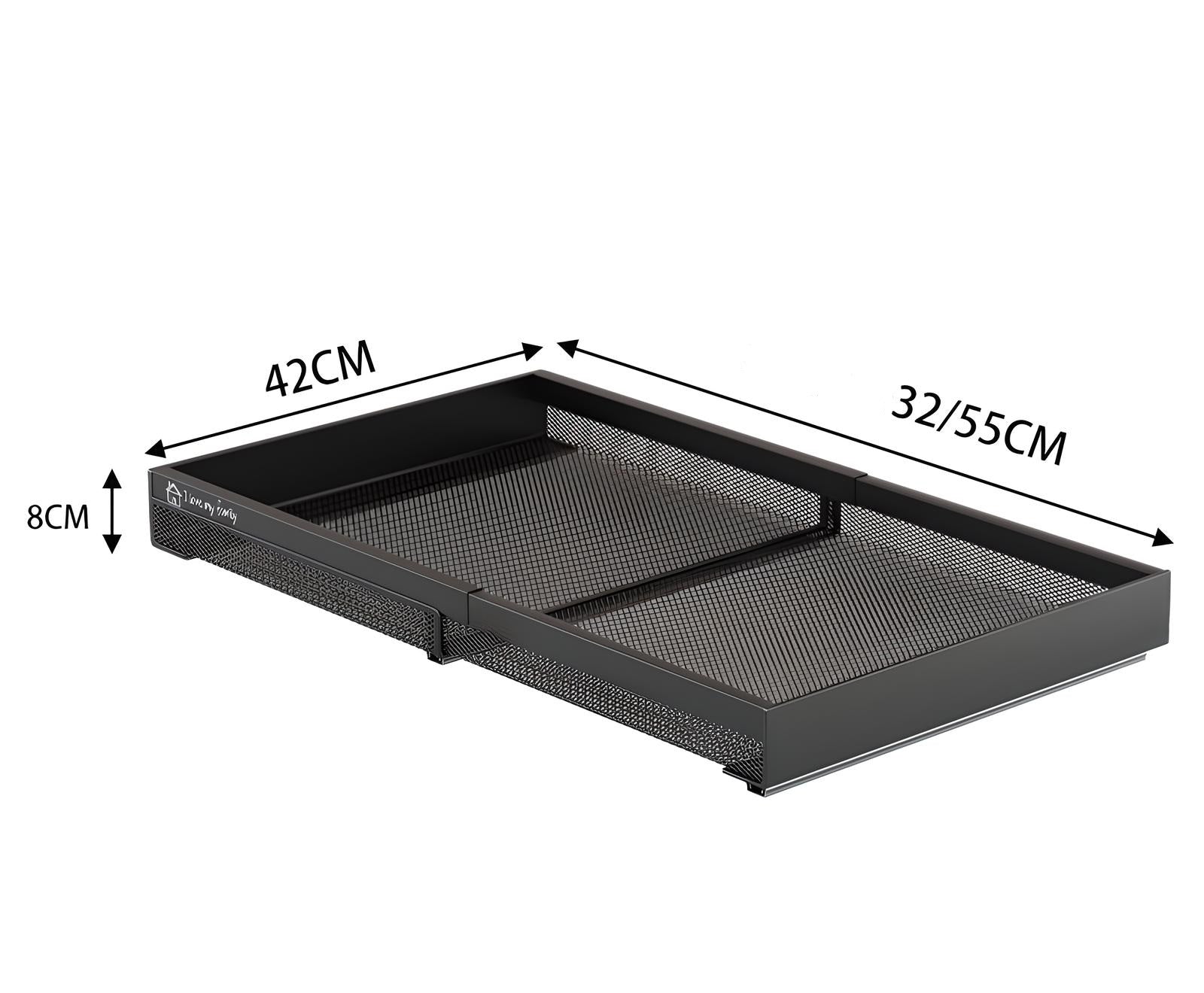 Adjustable Sliding Cabinet Storage Rack – Space-Saving Pull-Out Organizer
