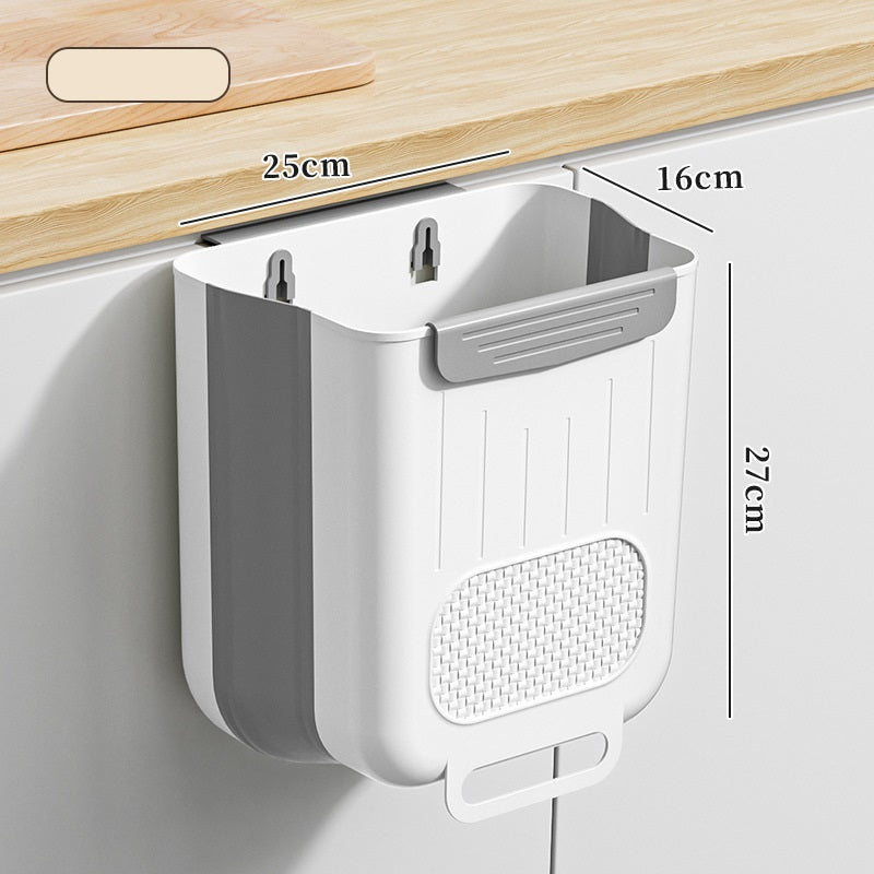 Over Cabinet Hanging Rubbish Bin – Space-Saving Kitchen Solution