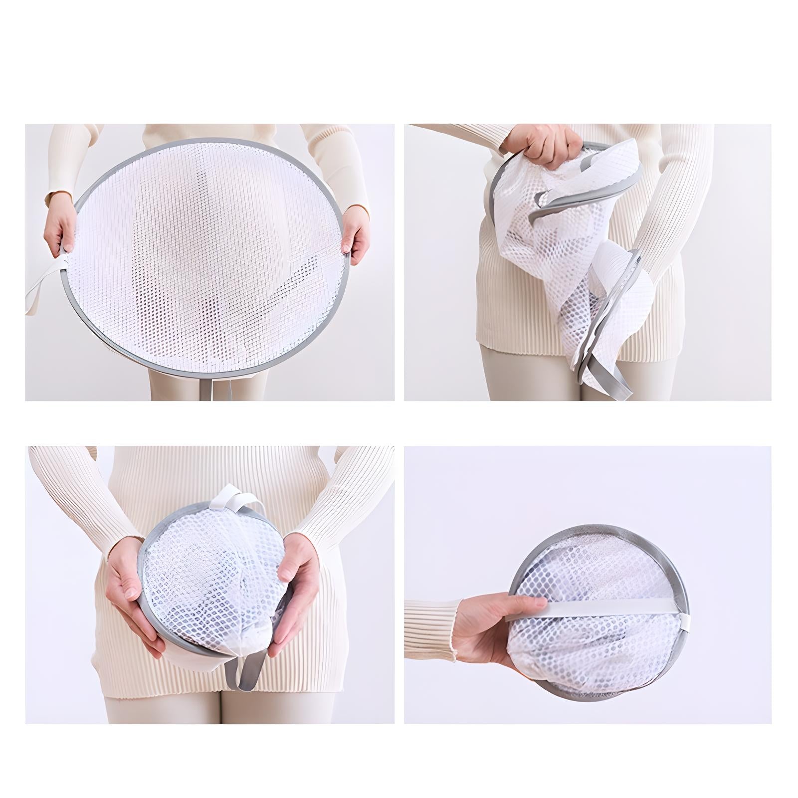 Hanging Mesh Drying Rack – Foldable, Breathable, Space-Saving