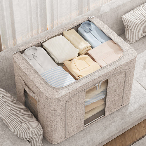 Steel Frame Quilt Storage Box: Large, Foldable, and Waterproof