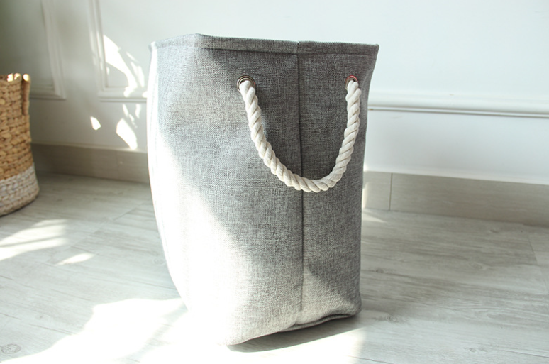 Foldable Laundry Hamper with Rope Handles – Stylish & Space-Saving Storage 🧺✨