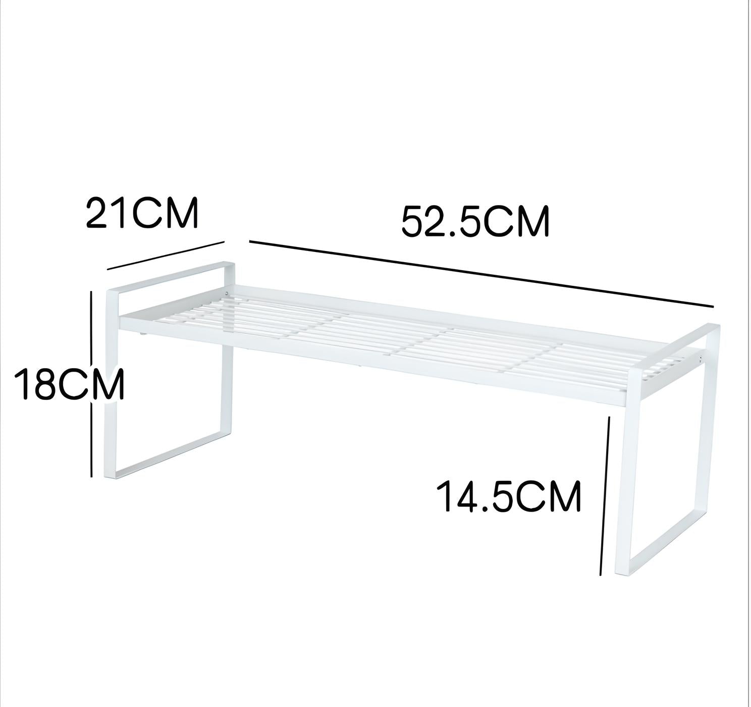 Metal Storage Shelf Organizer Rack - Space-Saving & Stylish