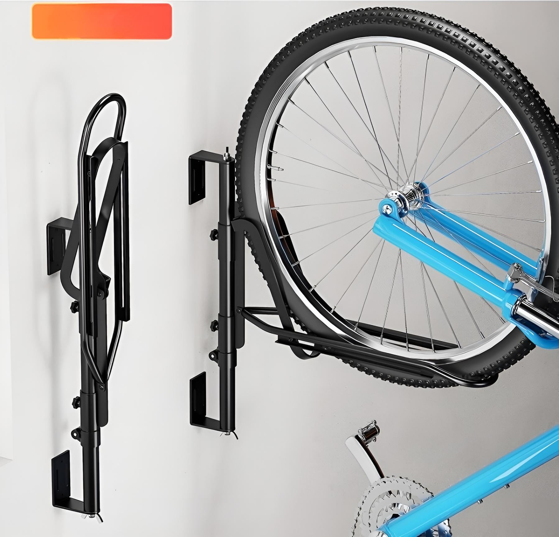 Vertical Swivel Bike Rack – Heavy-Duty Wall Mount Storage with Folding Design