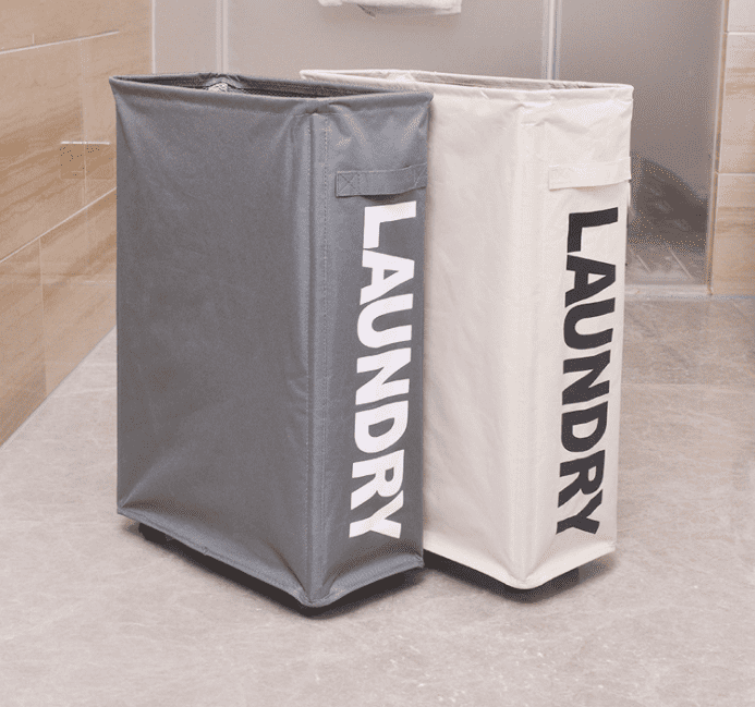 Oxford Fabric Slimline Laundry Hamper with Castors.