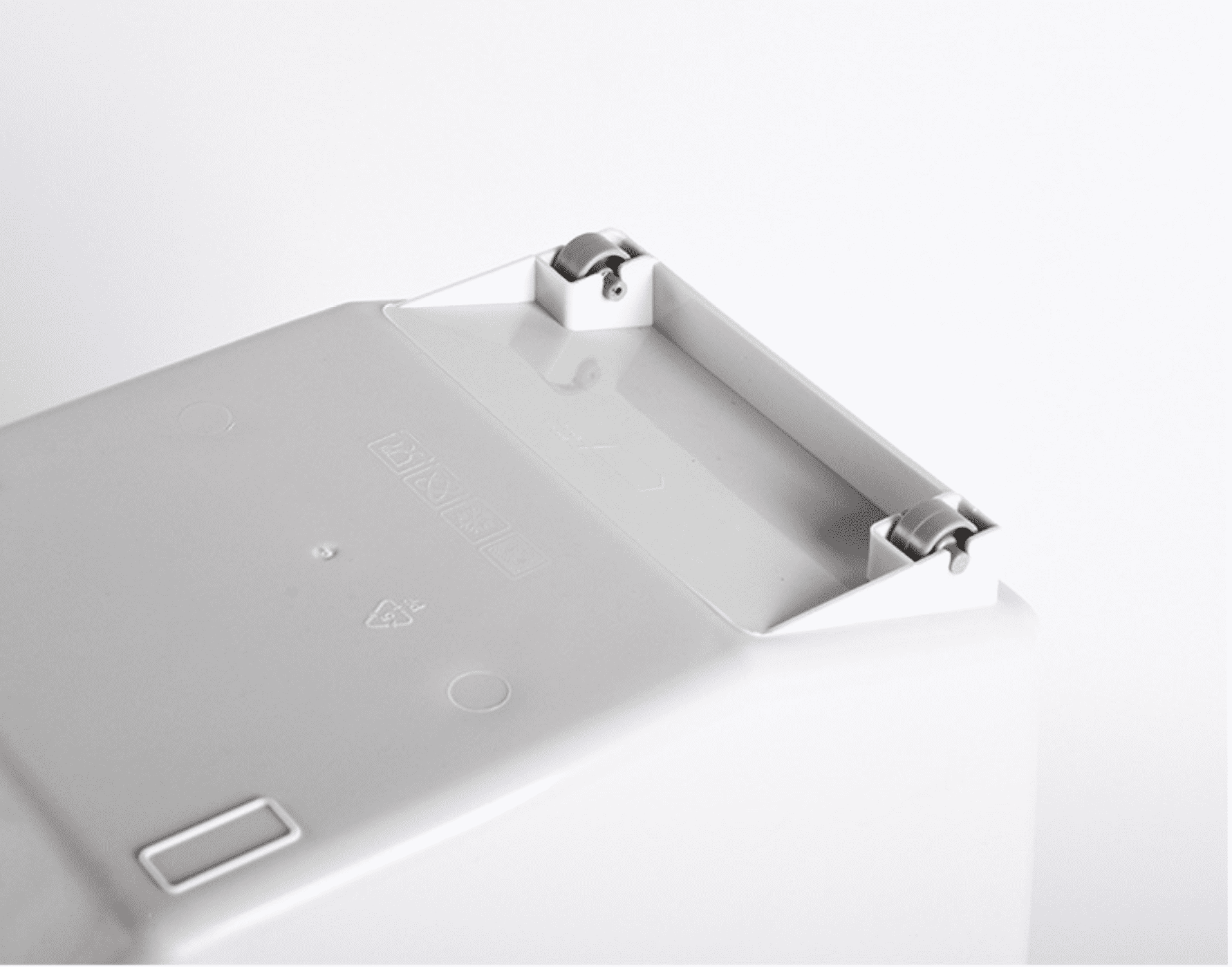 10KG/15KG White Plastic Rice Pet Food Grain Container Kitchen.