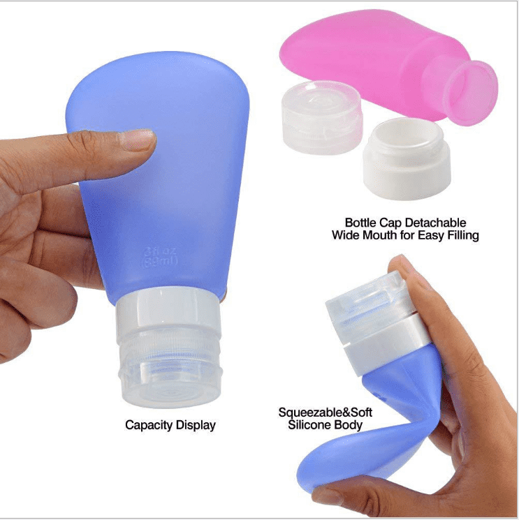 Silicone Travel Bottle  2pk.