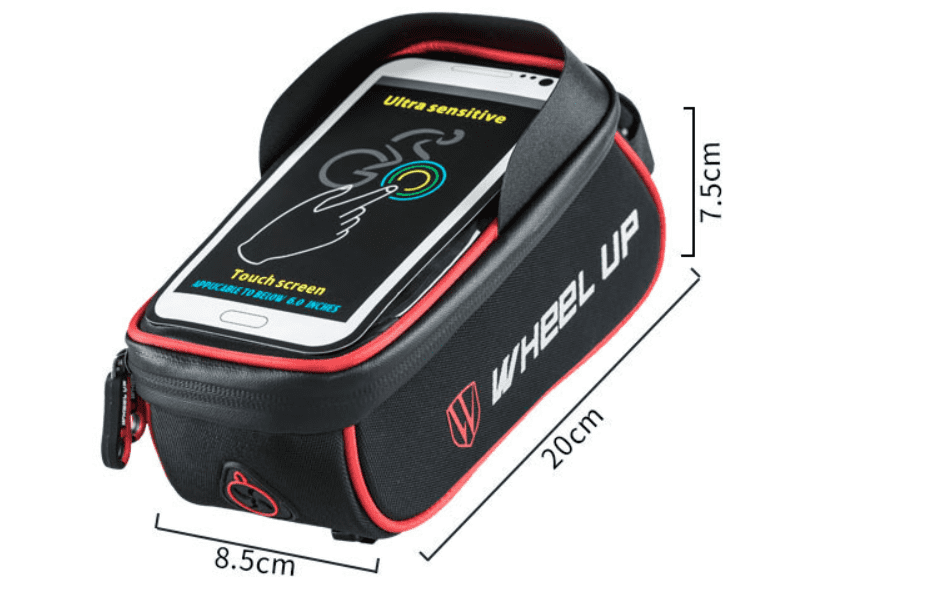 Wheel Up Waterproof Bike Portable Storage Bag Middle Bar Attach.
