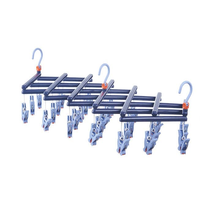 Navy Hanging Peg Airer Large 29 Pegs.