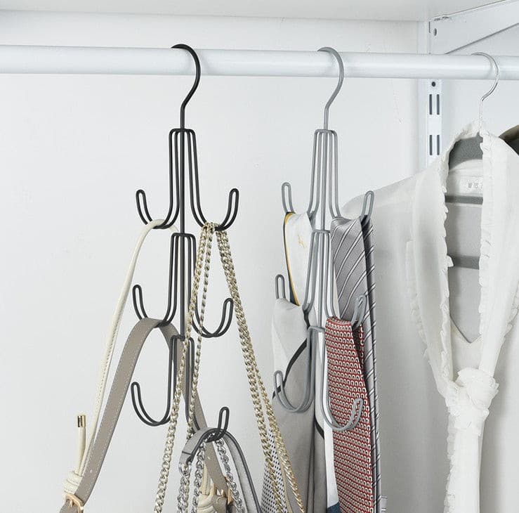 Black Metal Wardrobe Accessory Hanger.